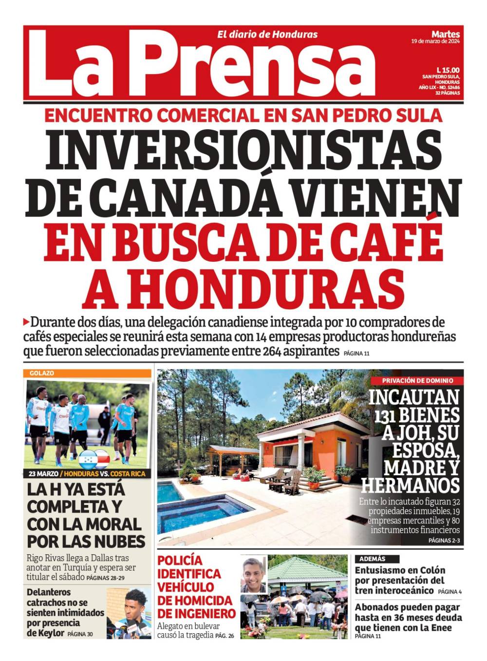 Inversionistas de Canadá vienen en busca de café a Honduras