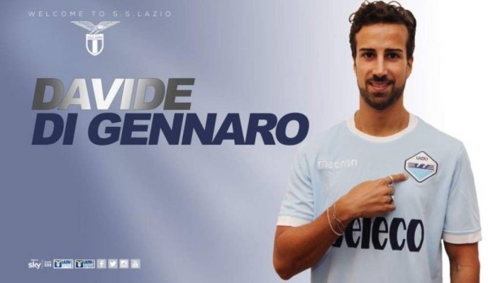 El centrocampista italiano Davide Di Gennaro jugó la temporada pasada en el Cagliari y jugará hasta el año 2020 en la Lazio.