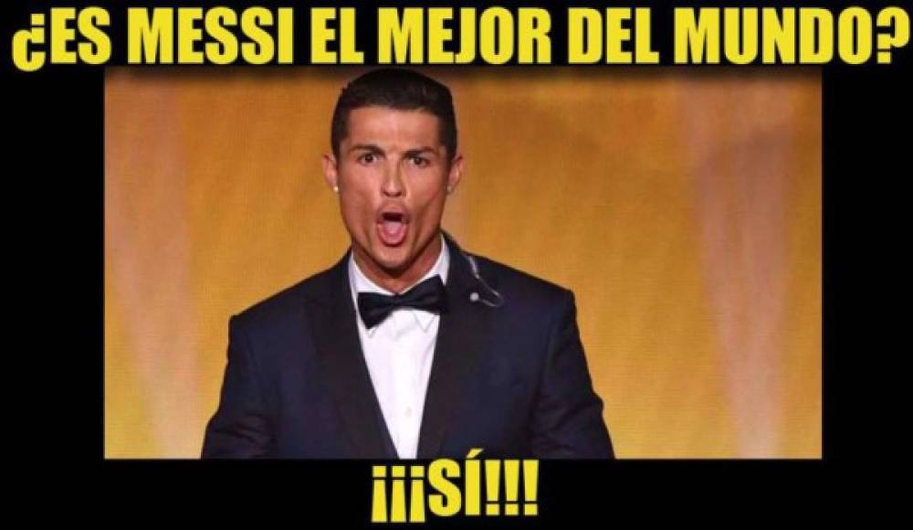 Hasta Cristiano Ronaldo, hoy estrella de la Juventus, apareció en los memes de la goleada del Barcelona al Huesca.