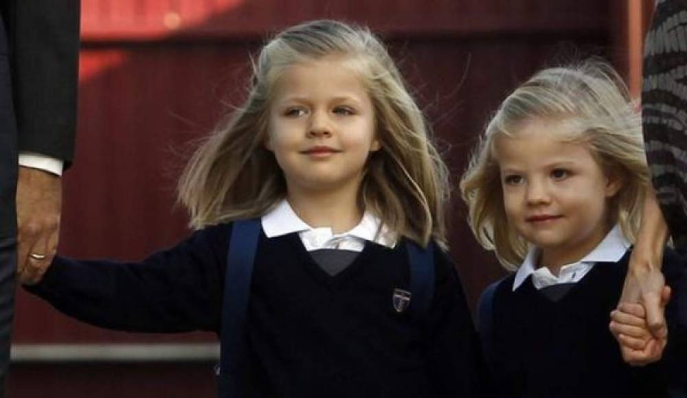 Hace nueve años las princesas enternecieron a España cuando se presentaron juntas a su primer día de escuela.