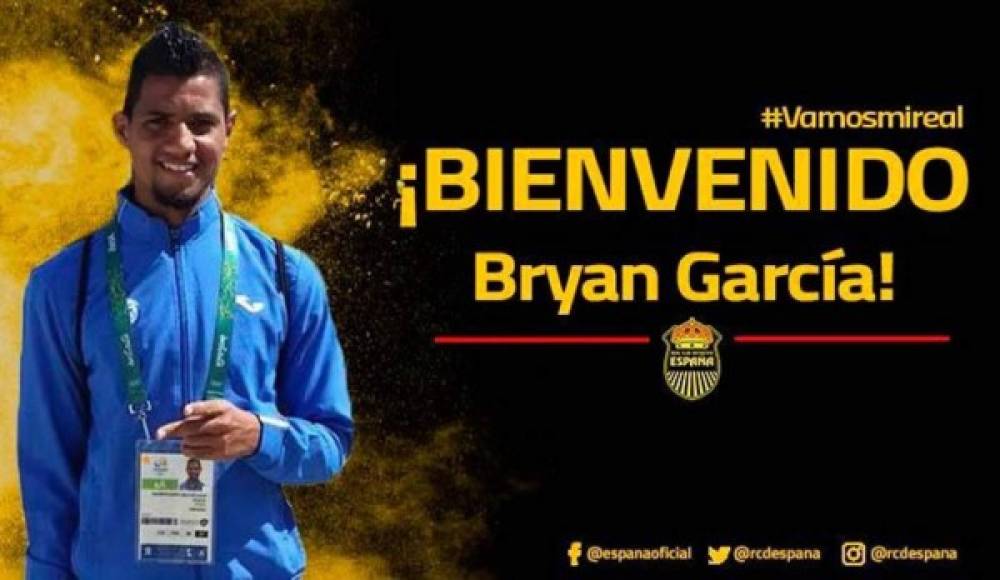 El Real España ha anunciado su segundo fichaje de la era Carlos Restrepo. La Máquina ha contratado al lateral izquierdo Bryan García, quien jugó en el Juticalpa y Vida.