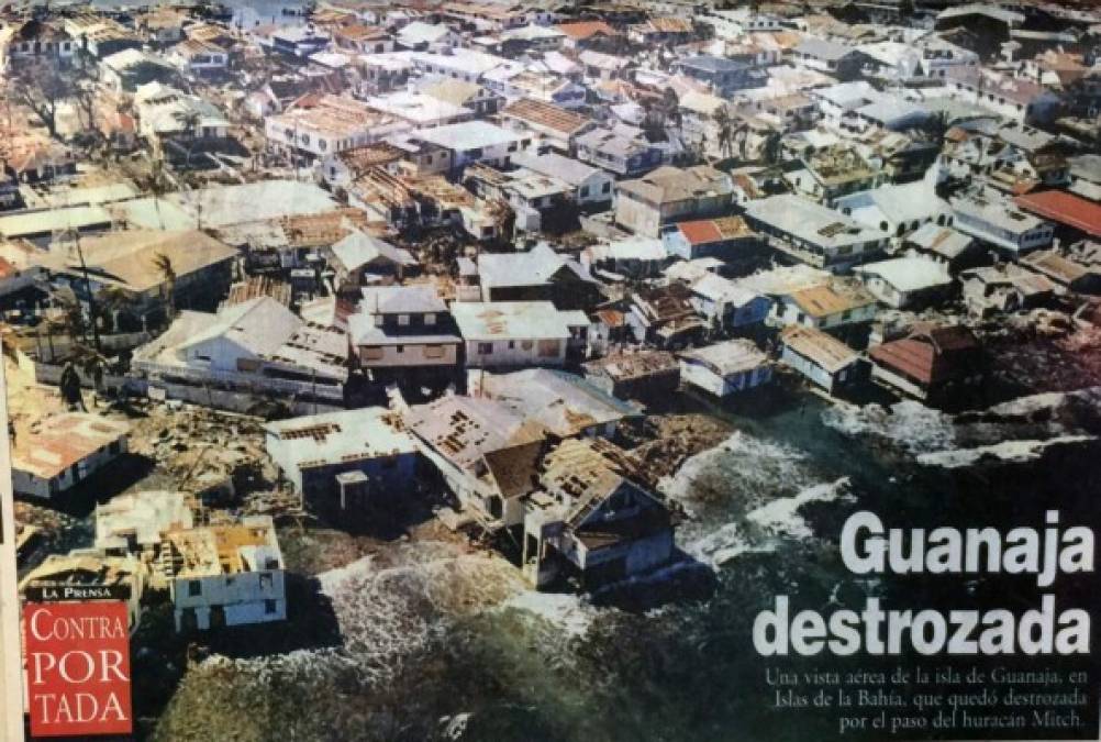 Los fuertes vientos destruyeron un tercio de las casas de la Guanaja en Islas de la Bahía.