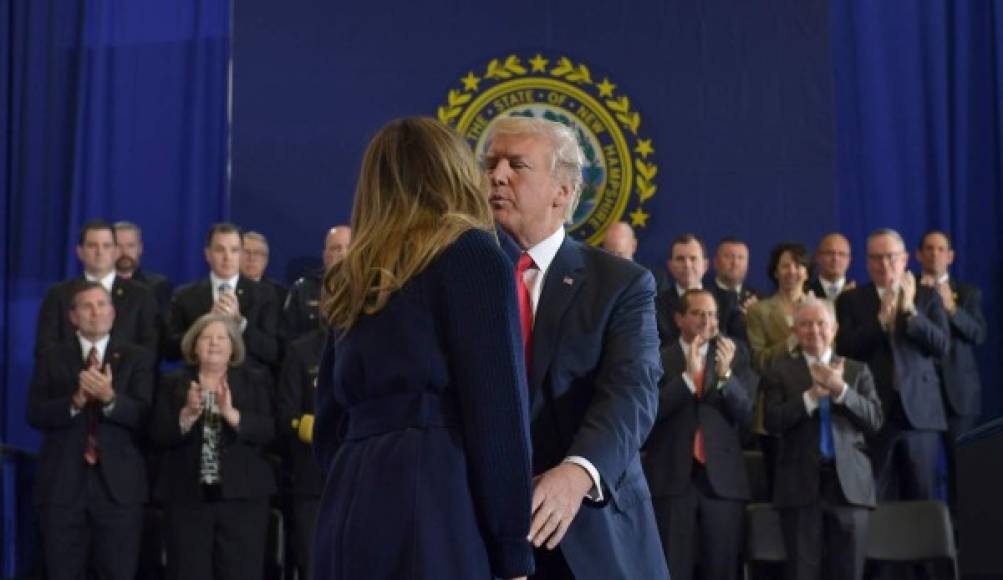 La pareja presidencial estadounidense, Donald y Melania Trump.