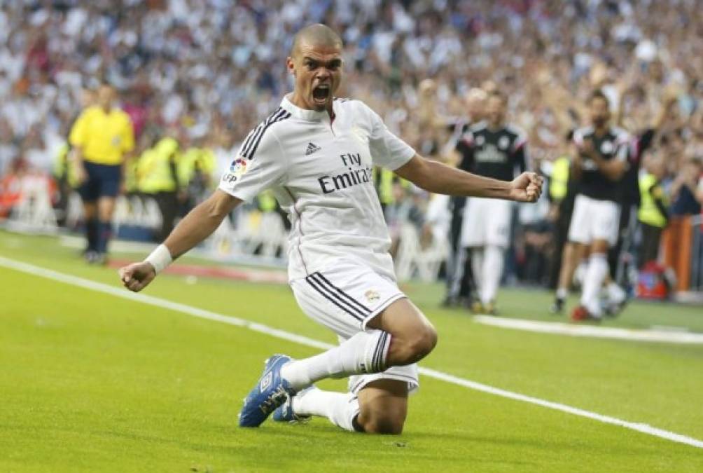 Pepe celebrando el 2-1.