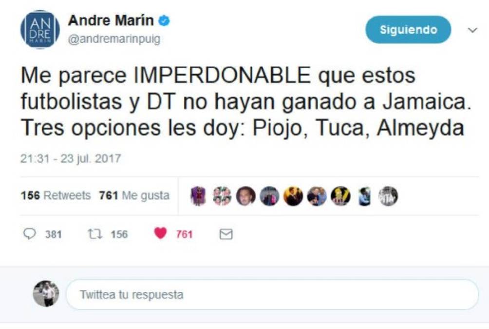 El periodista André Marín, en su momento señaló que por actuaciones de Honduras se pensaba que Concacaf era una basura en el Mundial, hoy reacciona enfadado tras la eliminación de México.