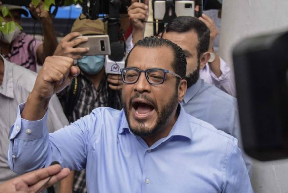 El candidato opositor Félix Maradiaga también fue detenido el martes tras comparecer en el Ministerio Público, que inició una investigación en su contra por actos contra la soberanía, terrorismo y aplaudir sanciones, informó la Fiscalía.