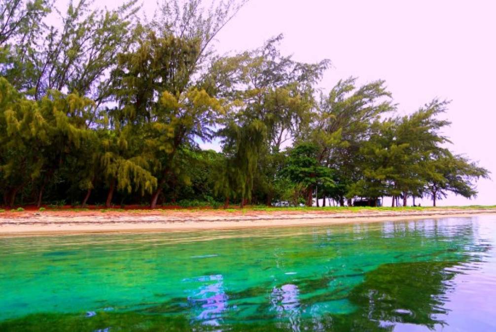 Michael's Rock Beach, Guanaja<br/>Conocida por tener el mejor espacio para realizar esnórquel, buceo, y además conserva uno de los sanos arrecifes de la región así como un banco de estrellas de mar.