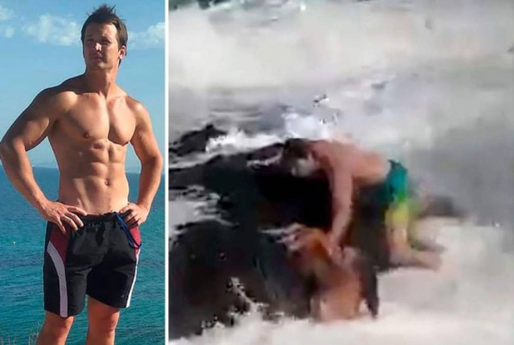 Un entrenador de fitness murió al intentar salvar a su compañera que saltó a aguas turbulentas en un resort de España, pero ambos fueron arrastrados por las gigantescas olas y fallecieron, informaron medios locales.