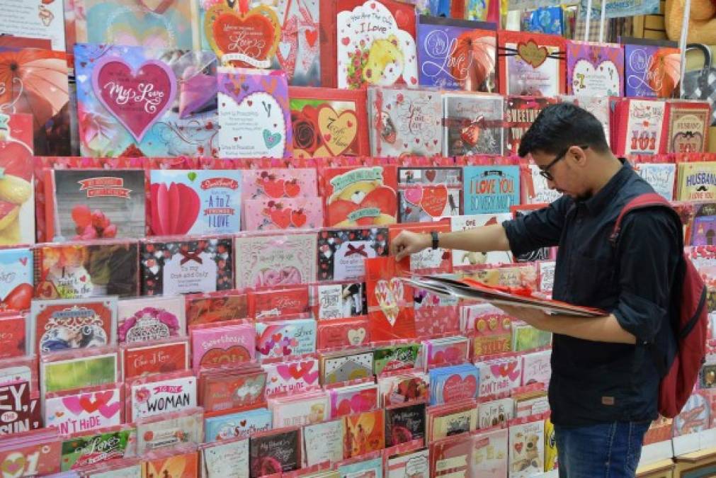 Las tarjetas no podían faltar en la celebración del Amor.<br/>