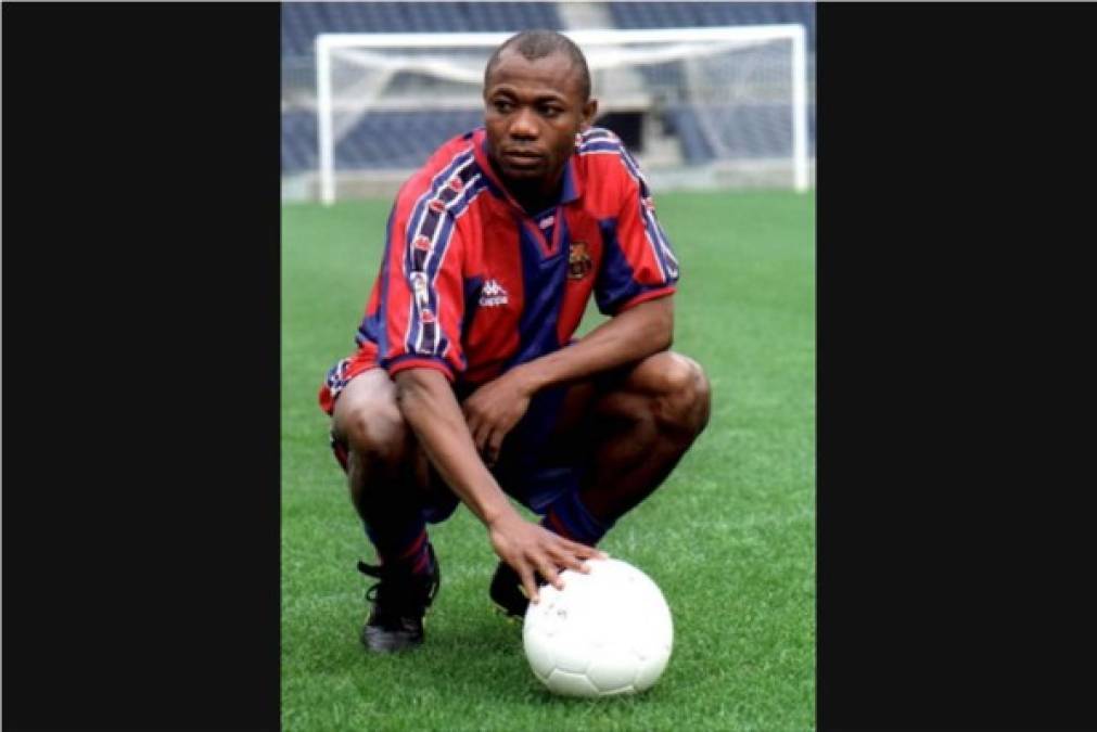 Emmanuel Amunike - El nigeriano fue fichado por el Barcelona en el mercado de pases de verano de 1996.