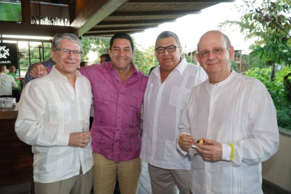 José Luís Ramírez, Juan Diego Zelaya, Ricardo Bendeck y Roberto Nasser.