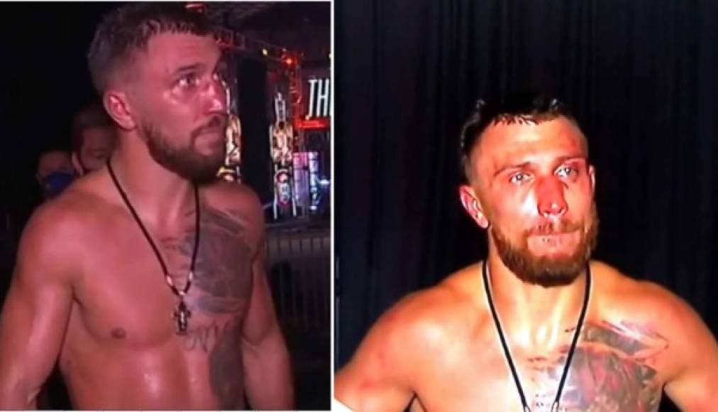 Vasyl Lomachenko, a pesar de mostrarse como un boxeador frío, no pudo contener las lágrimas tras la decepción de perder la pelea contra Teófimo López.