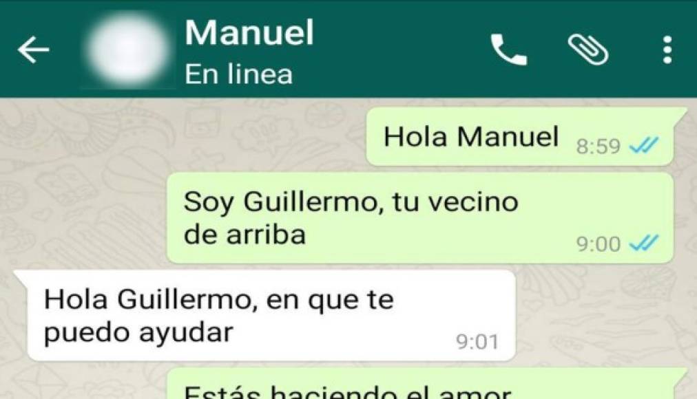 Manuel se enteró que su esposa le era infiel por accidente en una conversación de WhatsApp.