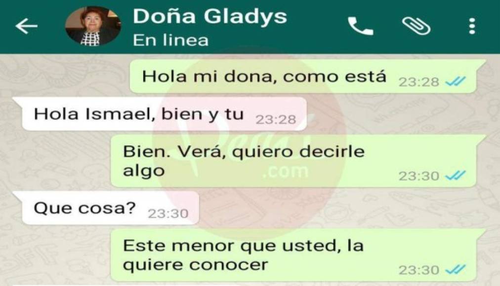 Doña Gladys sufrió una insinuación por parte de su yerno.