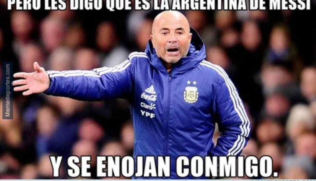 Argentina fue vapuleada 6-1 por España sin Messi en la cancha por lesión. Los memes no se han hecho esperar.