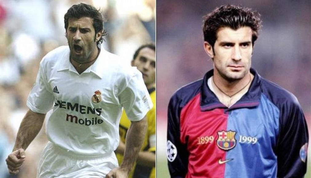 "Luis Figo es uno de los mejores futbolistas de los últimos años, vistió camiseta de grandes clubes como el Real Madrid y Barcelona."