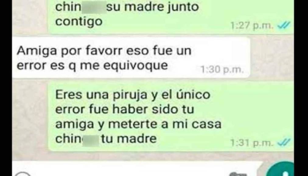 La esposa ofendida decidió terminar con la amistad y, al parecer, con su matrimonio.