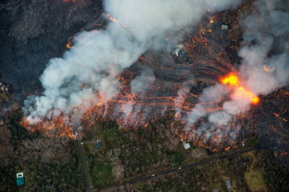 El Kilauea -el volcán más activo del mundo- hizo erupción el 3 de mayo, forzando la evacuación de unas 2.500 personas.