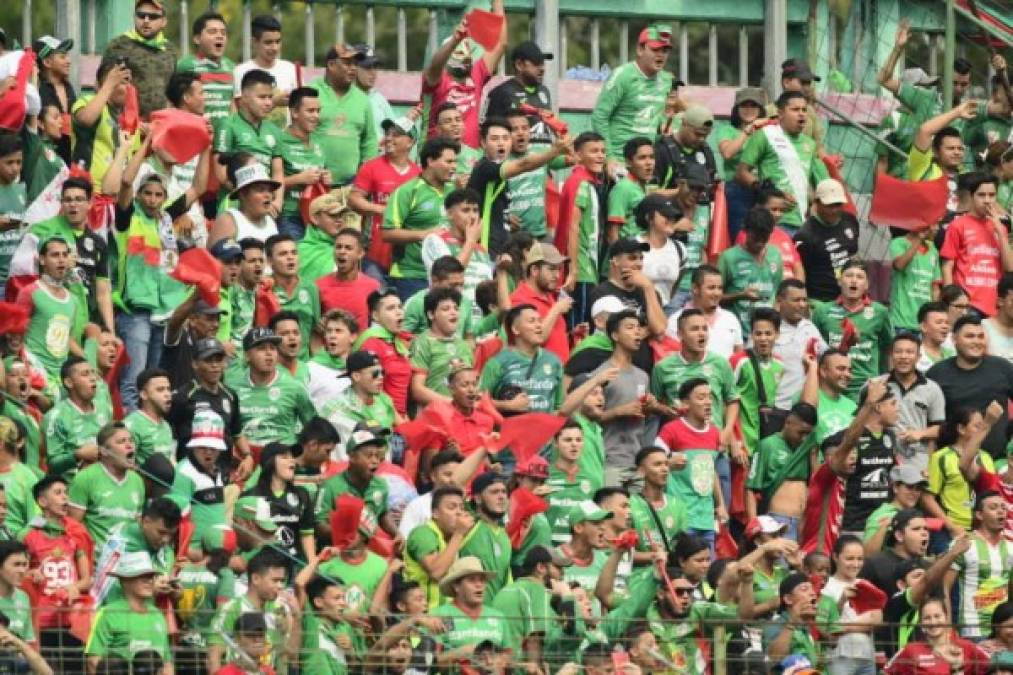 Miles de aficionados del Marathón llenaron el estadio Yankel Rosenthal para apoyar a su equipo.