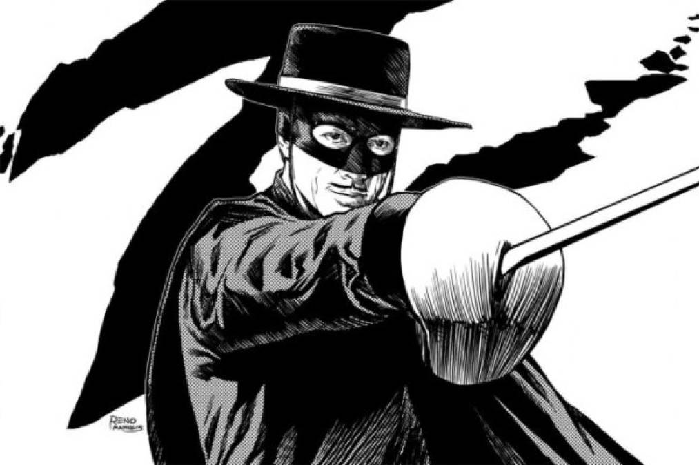 MENCIÓN ESPECIAL: EL ZORRO<br/>Uno de los primeros y más antiguos héroes de origen latino. Aunque fue creado por el estadounidense Johnston McCulley, su fama mundial como símbolo de la cultura hispana le merecen un lugar en esta lista.<br/>La historia del hacendado Don Diego de la Vega, que lucha a favor de los oprimidos con su traje negro, sombrero, antifaz y espada, sirvió como inspiración para la creación de otros héroes. Batman y El Llanero Solitario son dos ejemplos. <br/>Su costumbre de firmar su presencia con una 'Z' que traza con su espada, es uno de sus rasgos característicos.