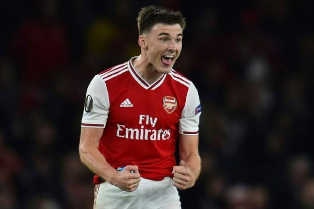 El lateral escocés Kieran Tierney está cerca de renovar con el Arsenal hasta 2026. El joven defensor, que se ha hecho con el puesto de titular de la mano de Arteta, ha convencido al club y, por ello, en los próximos días se hará oficial la prolongación de su unión por cinco años más. Foto AFP.