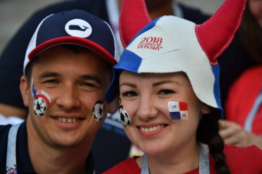 La panameñas también adornan los estadios de Rusia. Foto AFP