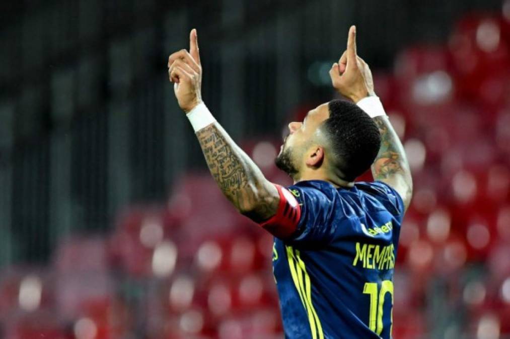 El delantero Memphis Depay llegaría libre al FC Barcelona tras no renovar con Olympique Lyon.