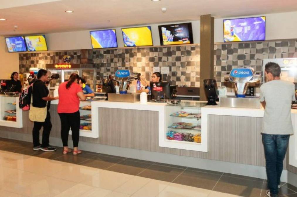 Las palomitas de maíz, bebidas y dulces no podrán faltar entre los pedidos de los clientes de las nuevas salas de cine de Metrocinemas.