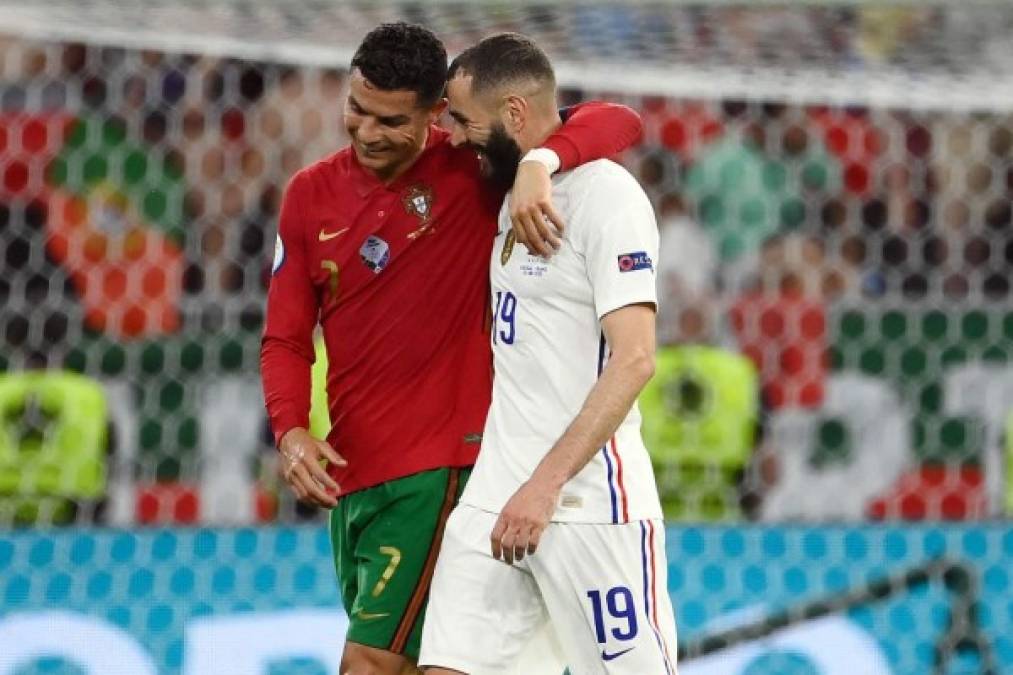 El portugués se mostró muy cariñoso con el francés.