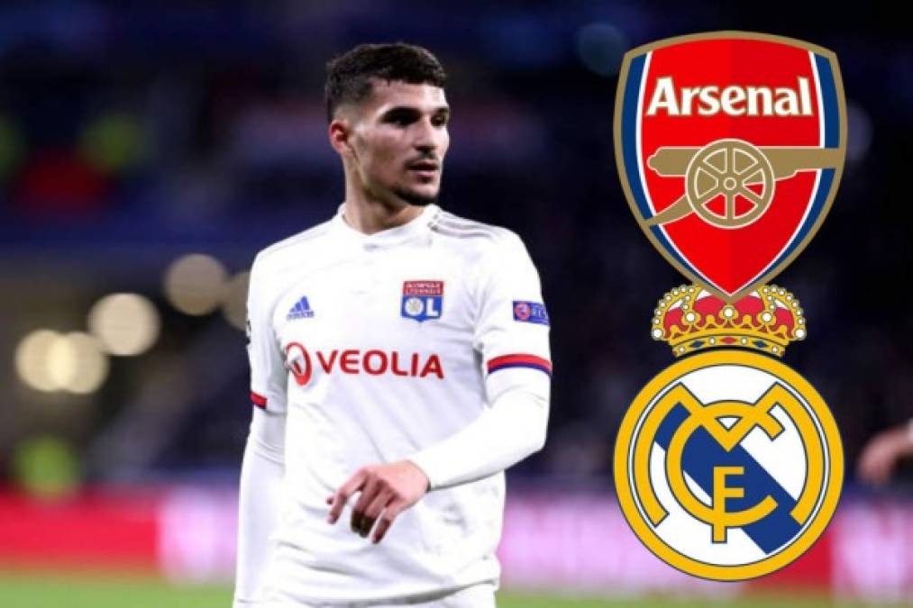 El Arsenal prepara una oferta de 60 millones de euros por el fichaje de centrocampista francés Houssem Aouar, del Olympique de Lyon. El futbolista también está en la mira de otros grandes equipos como Real Madrid y Manchester City. También se ha informado que la Juventus le ha echado un ojo.