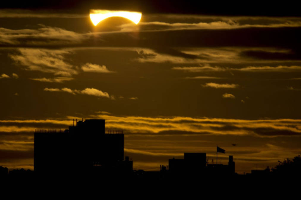 El eclipse solar en Kenia.