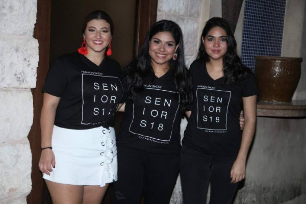 Alice Matamoros, Mariana Durón y Adriana Orjuela.