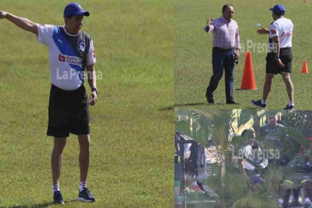 Este miércoles en horas de la mañana ha comenzado la nueva era de Nahún Espinoza al frente del Club Deportivo Olimpia. En su primera práctica, el estratega pudo conversar con algunos jugadores del equipo olimpista.