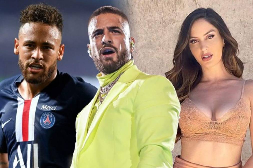 En el 2020, Neymar causó revuelo ya que se vio envuelto en un triángulo amoroso junto al cantante colombiano Maluma y su ex novia, Natalia Barulich.