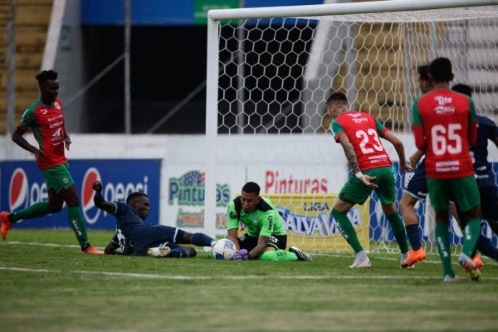 El duelo entre Motagua y Marathón fue disputado de principio a fin por lo que hubo intensidad en los jugadores.