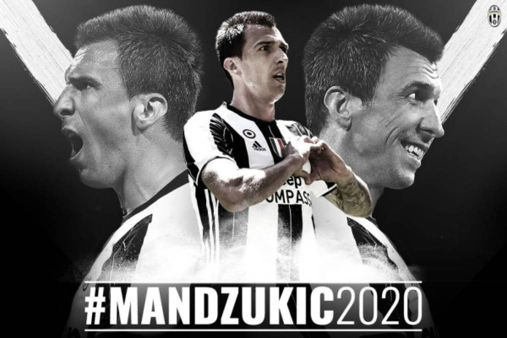 El delantero croata Mario Mandzukic, que llegó a la Juventus en el año 2015, ha extendido por una temporada más su contrato con la Vecchia Signora, de modo que su vinculación con el equipo se extiende hasta 2020. Mandzukic es el tercer máximo goleador de la Juve por detrás de Higuaín y Dybala.