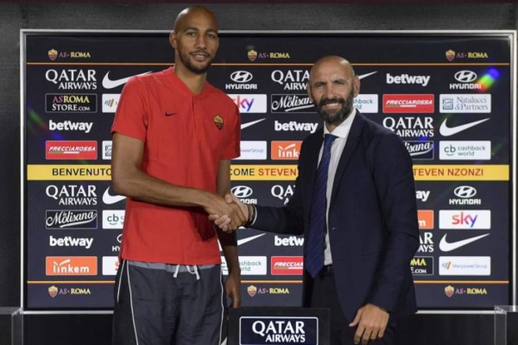 La Roma ha fichado al mediocentro francés Steven N'Zonzi por 26.650.000 €. Firma hasta junio de 2022, llega del Sevilla.