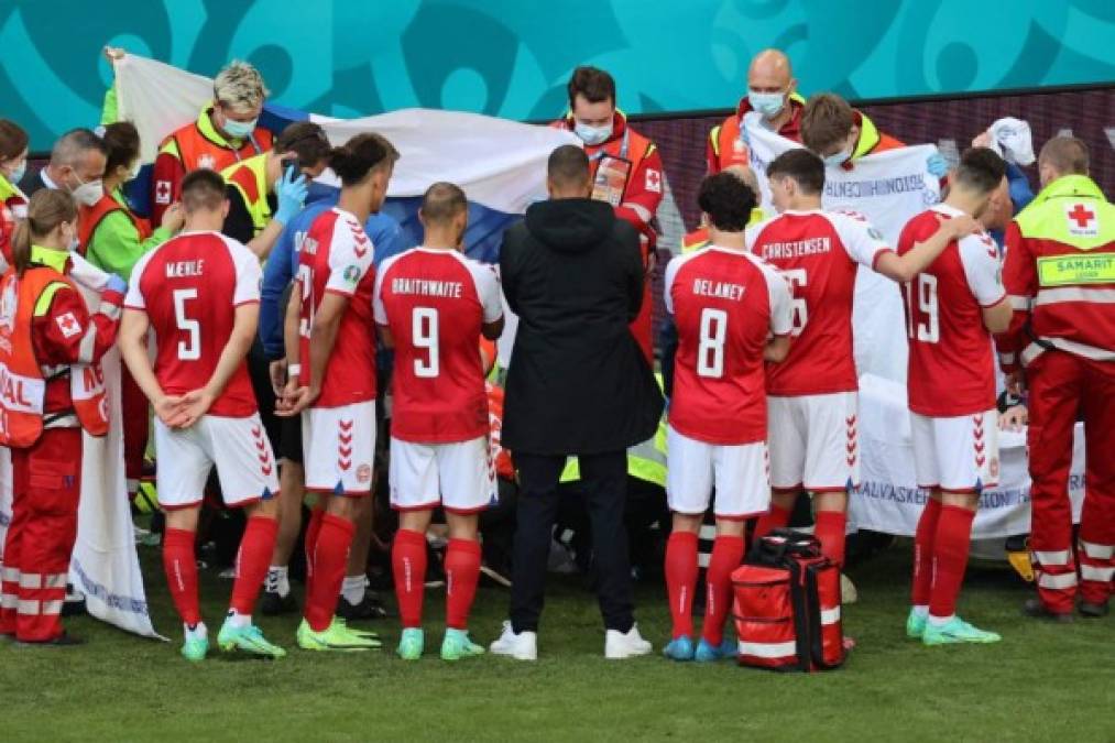 Los integrantes de la selección danesa estaban en shock al ver la salud de su compañero.