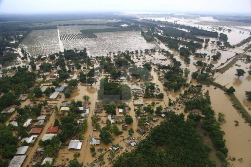 Muchas zonas de los campos bananeros aún se encuentran inundados y centenares de personas necesitan ser evacuadas.