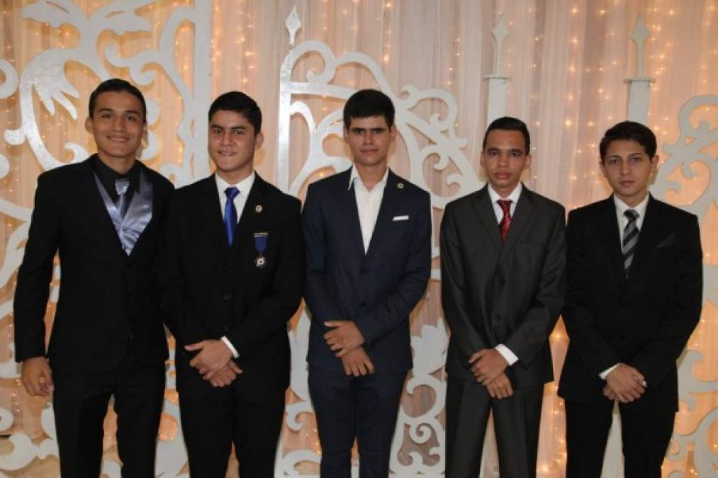 Luis Carías, William Gallardo, Nelmar Sabillón, Héctor Cabrera y Kevin Ramos.