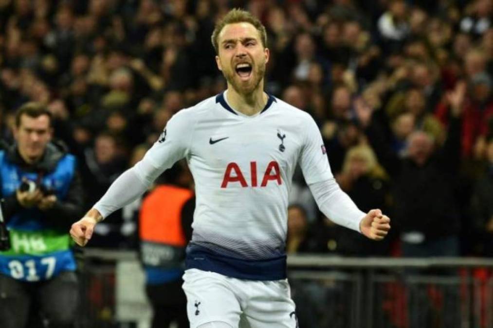 Christian Eriksen: Mediocampista danés de 27 años de edad que destaca en el Tottenham de Inglaterra.