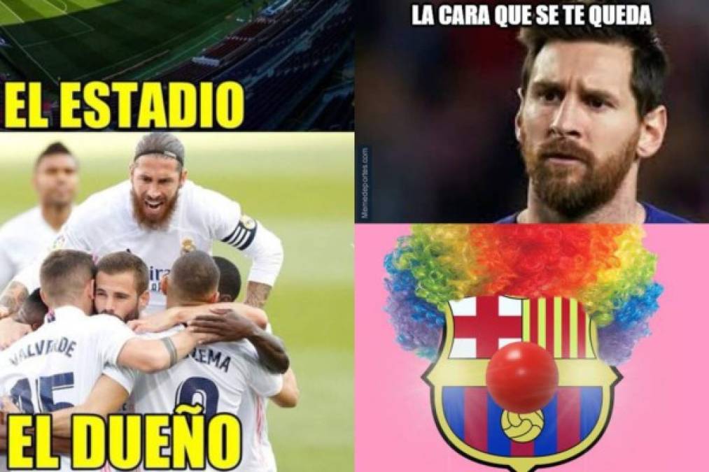 El Real Madrid ganó 3-1 en el campo del Barcelona, este sábado en el Clásico de la 7ª jornada de LaLiga. Tras la caída, el cuadro catalán ha recibido burlas con crueles memes.