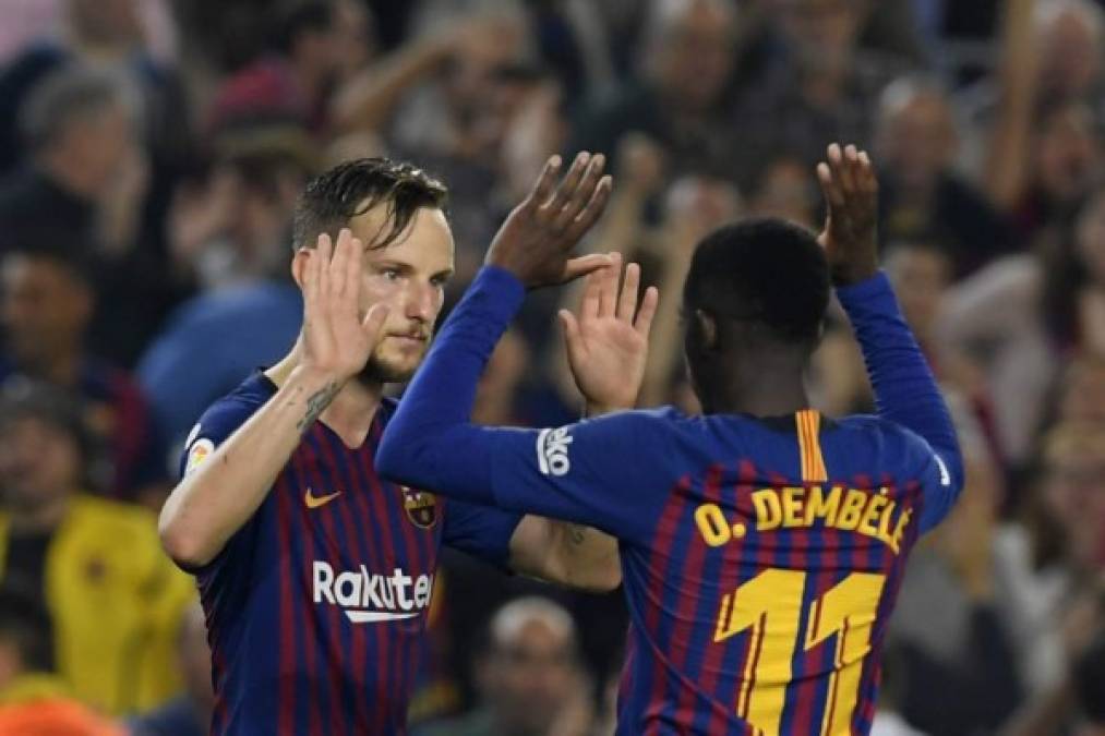 El croata Rakitic también se hizo presente y anotó en la victoria de 4-2 del Barcelona ante Sevilla.