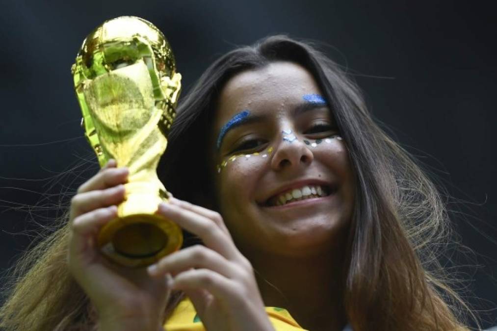 Las brasileñas se robaron el show en las chicas del día de Mundial. Foto AFP