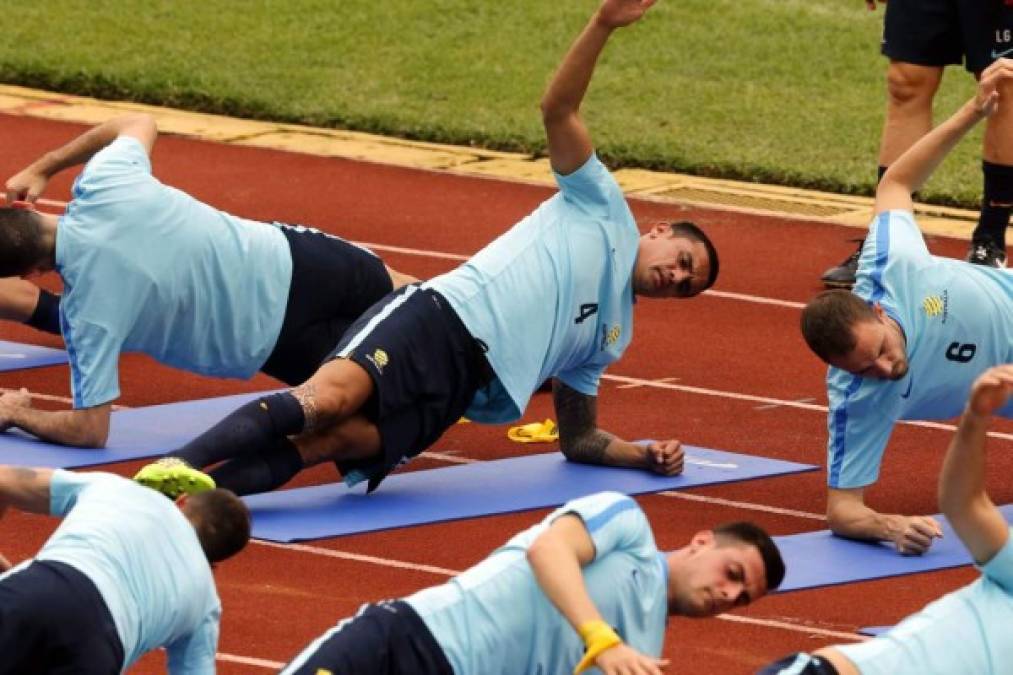 Tim Cahill saltó a la cancha vestido de confianza en poder jugar contra Honduras.