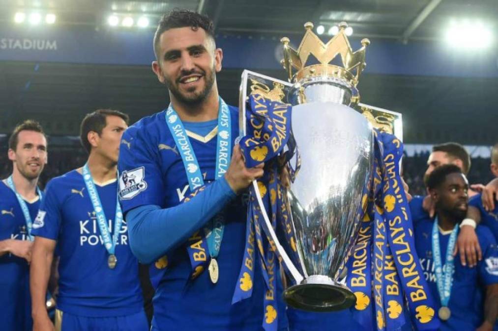 El volante argelino Riyad Mahrez del (Leicester City). Clave para el campeonato en la Premier League.