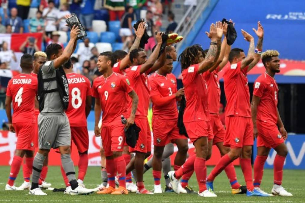 Panamá quedó eliminada y tras dos partidos es la selección que más goles (9) ha recibido en este Mundial de Rusia 2018. Foto AFP