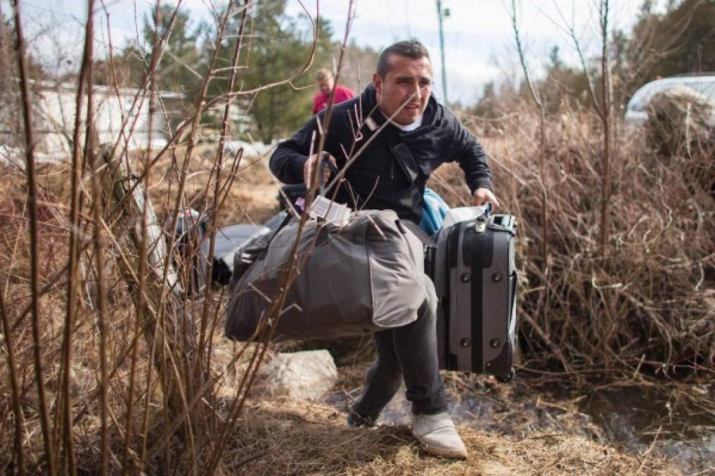 Según la patrulla fronteriza, durante el mes de enero 452 inmigrantes llegaron a Quebec para solicitar asilo. La cifra es tres veces mayor a la registrada en el mismo mes del año pasado.