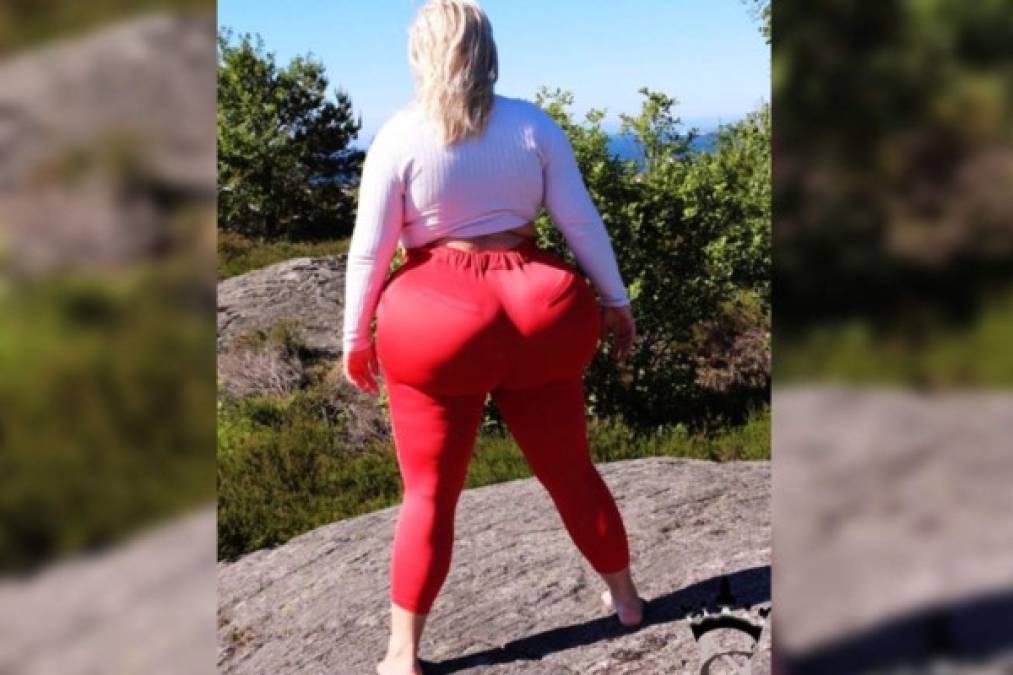 La joven ya suma 200 mil seguidores en su cuenta de Instagram, donde a diario sube fotos y videos de la 'evolución' de su trasero.
