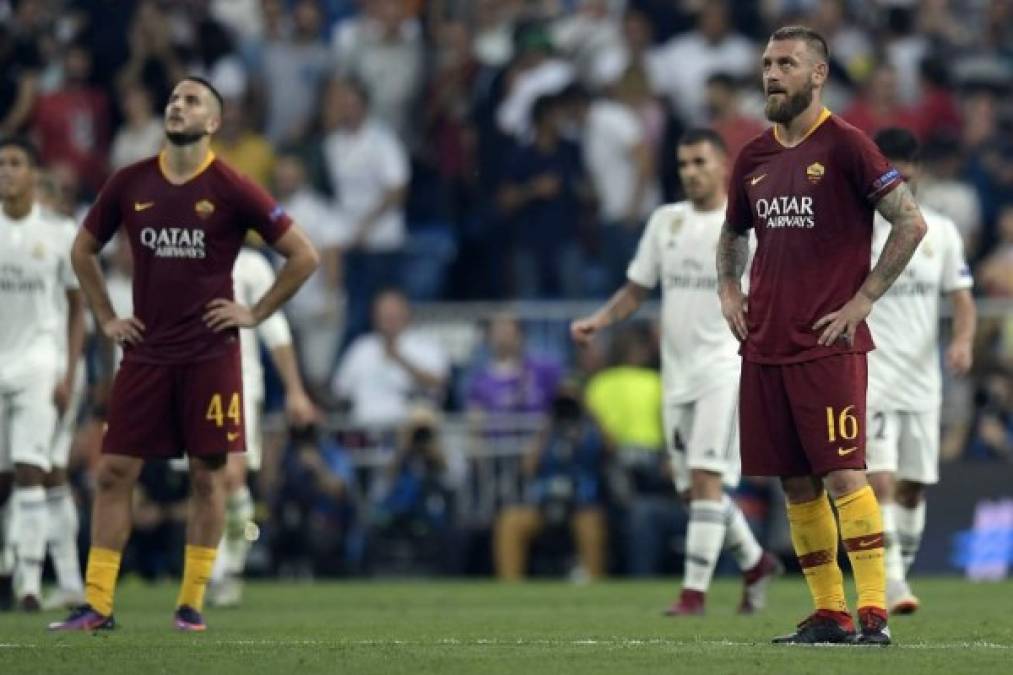 Los jugadores de la Roma lamentaron la derrota .